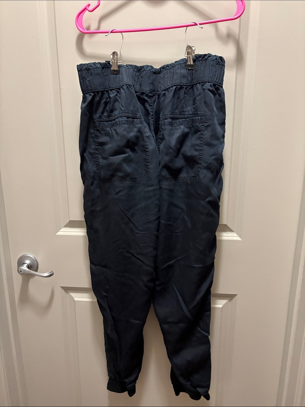 Women's Elastic-Waist Jogger Pant SET includes: Black, Tan and Blue. - Picture 7 of 12